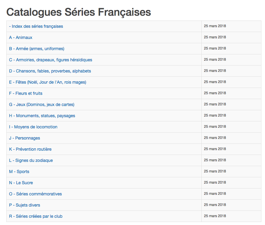 Liste serie francaise